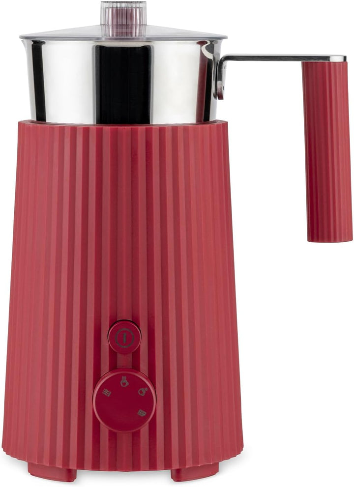 Alessi Plissé MDL13 R - Multifunktions-Induktions-Milchaufschäumer, aus Thermoplastischem Harz, Kann