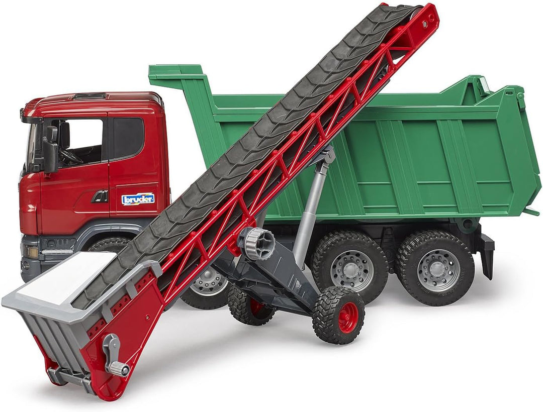 bruder 02031 - Förderband, klappbare Deichsel, höhenverstellbares Fahrgestell - 1:16 Transportband F