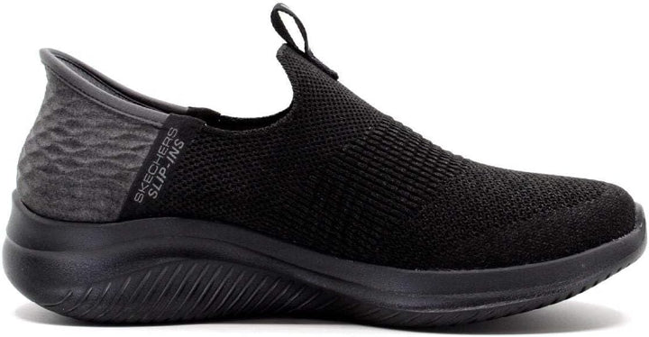 Skechers Damen Ultra Flex 3.0 Smooth Step Sneakers,Sports Shoes 35.5 EU Black Knit Jersey Trim, 35.5