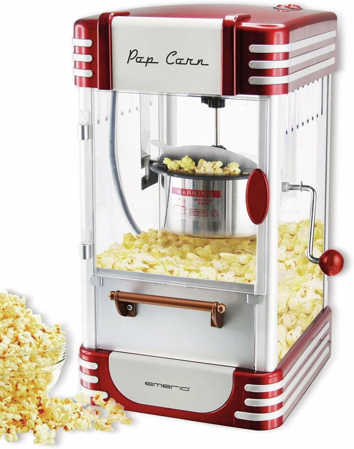 Emerio Popcornmaschine POM-120650, antihaftbeschichteter Behälter auch für süsses oder salziges Popc
