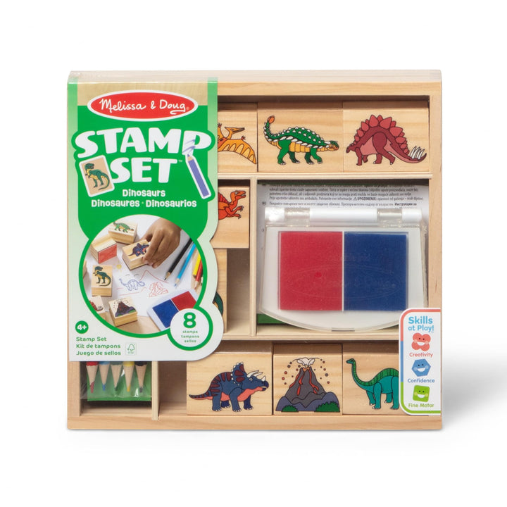 Melissa & Doug Dinosaur Stamp Set | Arts & Crafts | Stamp Sets & Stencils | 4+ | Gift for Boy or Gir
