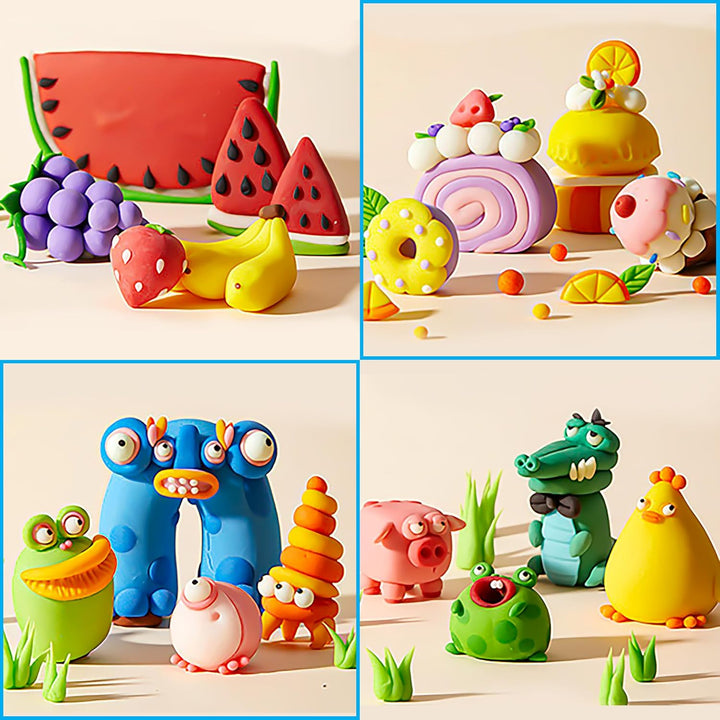 SUNNOW Polymer Clay - 26 Farben (25g / ) Ton Ofen Backen Lehm mit Modeling Tools, Modelliermasse Set