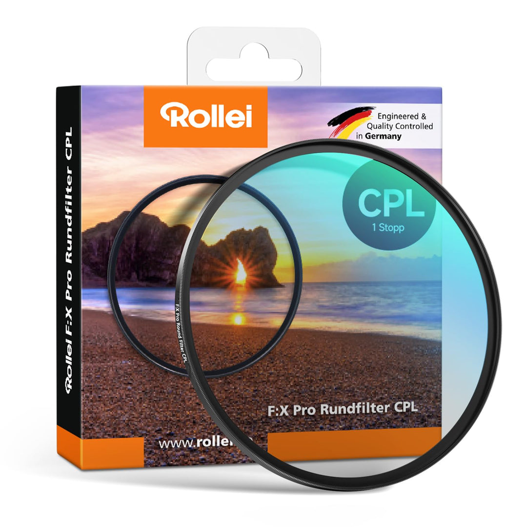 Rollei F:X Pro Rundfilter (77 mm, CPL-Filter) Schraubfilter aus Gorilla®* Glas mit hoher Farbtreue u