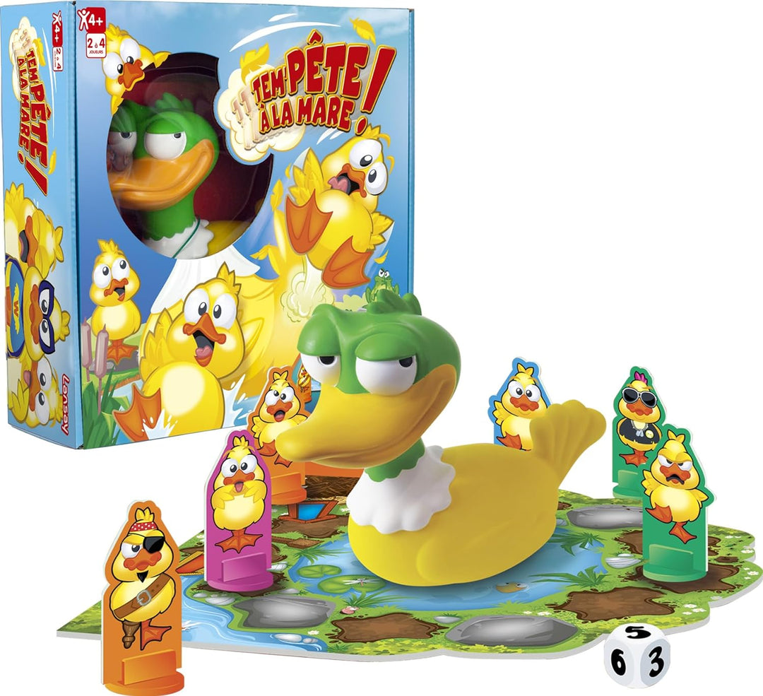 Storm à la Mare! - Brettspiel - Brettspiel - Ambiance Spiel - Ab 4 Jahren - 2 bis 4 Spieler - Lansay