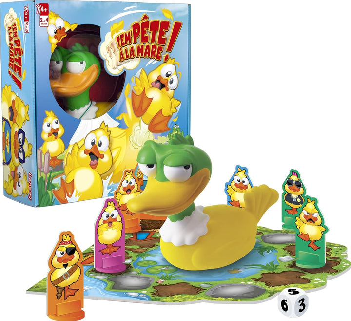 Storm à la Mare! - Brettspiel - Brettspiel - Ambiance Spiel - Ab 4 Jahren - 2 bis 4 Spieler - Lansay