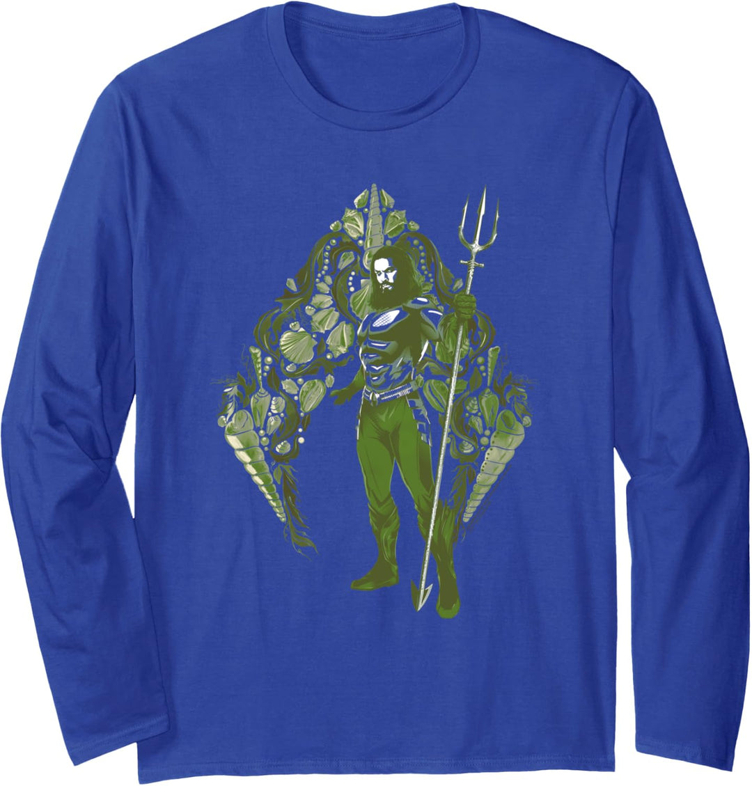 Aquaman Movie Shells Langarmshirt