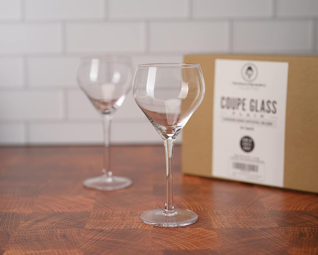 Amehla x The Educated Barfly Collection Coupé-Glas, mundgeblasenes Nick und Nora Cocktailglas, 170 m