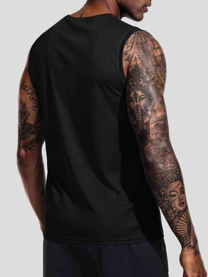 Tank top Herren 3er oder 5er Ärmelloses Shirt Sommer Atmungsaktiv Sport XXL Multicolor Set2, XXL Mul