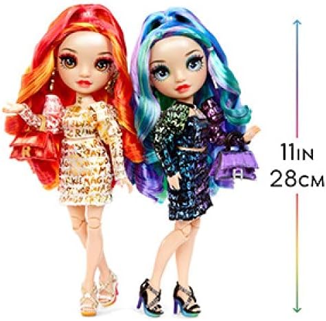 Rainbow High Special Edition Modepuppe - Twins LAUREL & HOLLY DE'VIOUS - 2 Puppen mit regenbogenfarb
