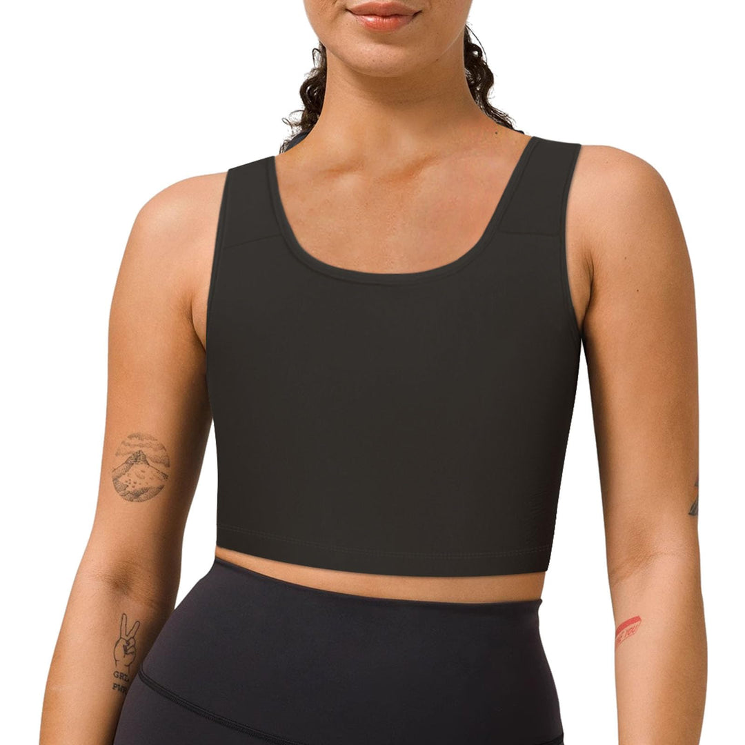 Transgender Brust Binder FTM Binder Trans Halb Breast Binder BH Kompression Tank Top Schwarz 4XL, Sc