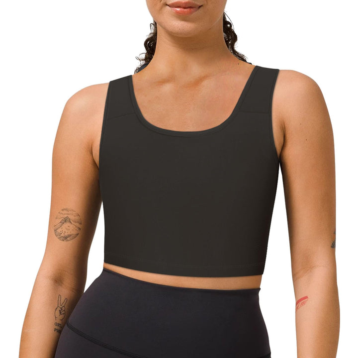 Transgender Brust Binder FTM Binder Trans Halb Breast Binder BH Kompression Tank Top Schwarz M, Schw