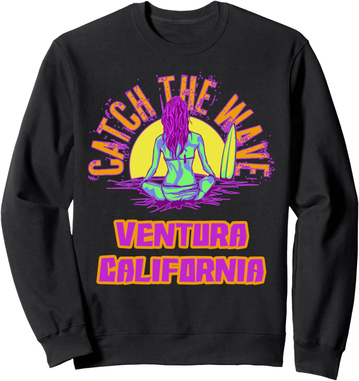 Ventura California Shirt Surfen Vaporwave Aesthetic Beach Sweatshirt