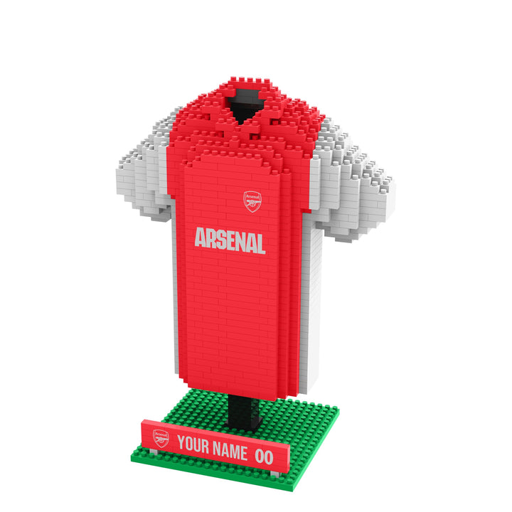 FOCO Offizielles Lizenzprodukt Arsenal FC Personalisiert BRXLZ Schreibtisch Hemd 3D Bricks Building