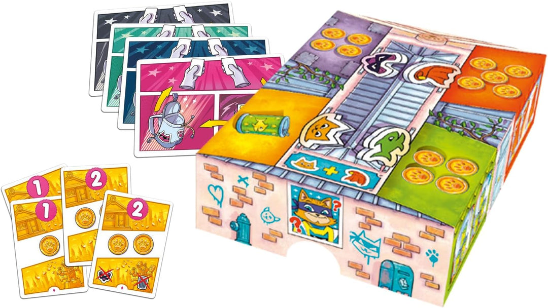 Space Cow, Super MIAU, Kinderspiel, Kartenspiel, 2-4 Spieler, Ab 6+ Jahren, 15 Minuten, Deutsch