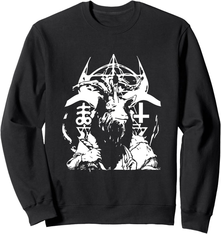 Baphomet Satanist Goat Pentagram Antichrist Funny Occult Sweatshirt