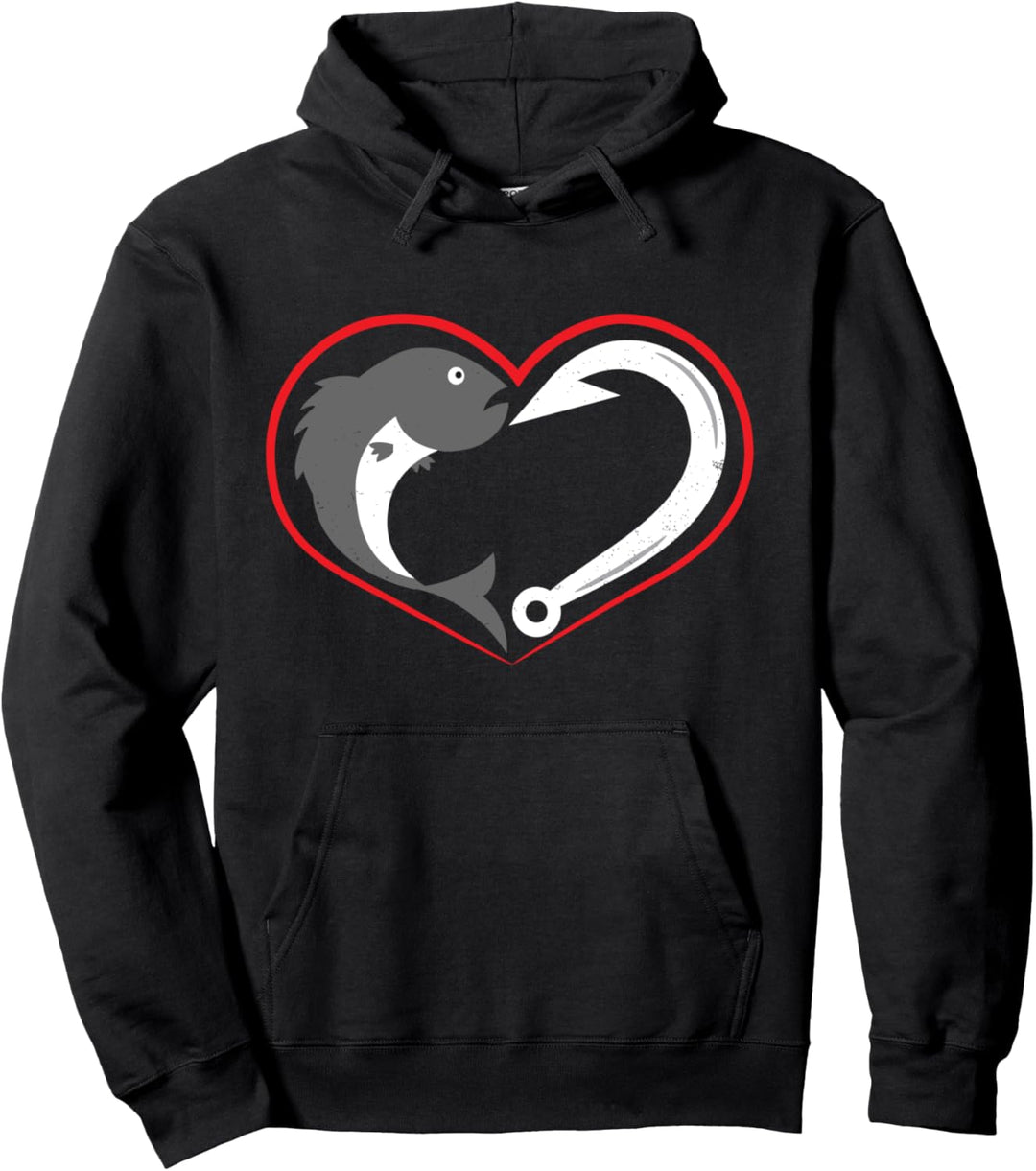 Lustiges Fisch Fischhaken Köder Hobby Hoodie Pullover Hoodie