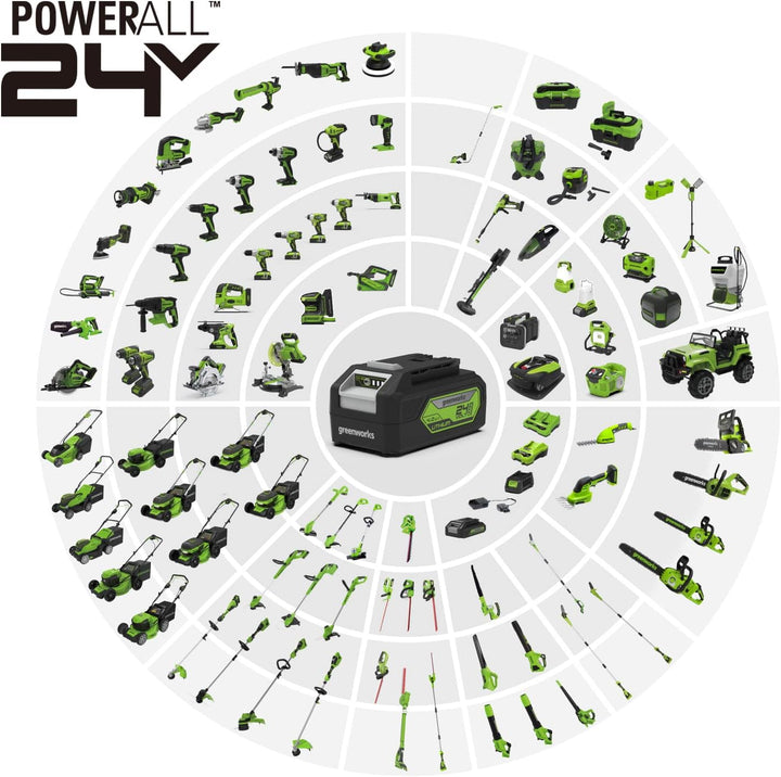 Greenworks G24SS14 Akku Schleifmaschine, 11000 U/min, OHNE 24V Akku und Ladegerät, 3 Jahre Garantie