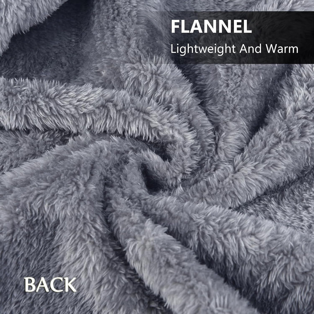 SIVENKE Damen Poncho Fleece Tragbare Decke, Karierte Schossdecke Bequemer Poncho Plüschdecken Überwu