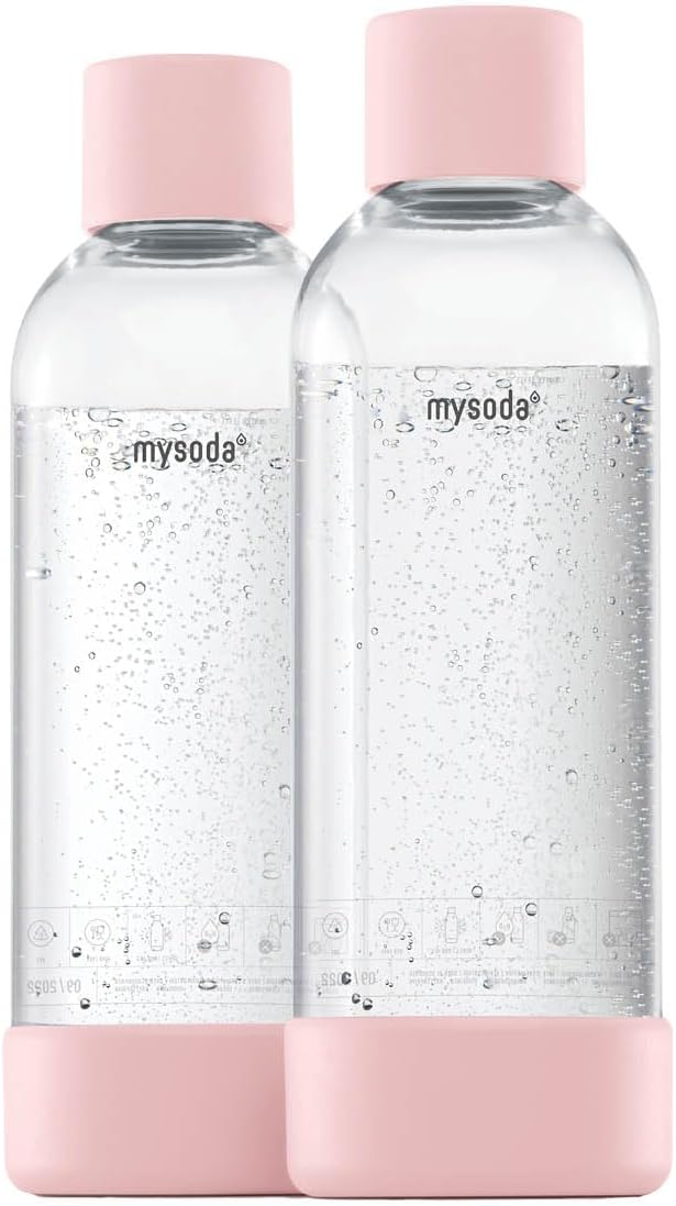 Mysoda: Wasserflasche für Wassersprudler, BPA-freies Plastik, mit "Quick-Lock" Schnellverschluss, De