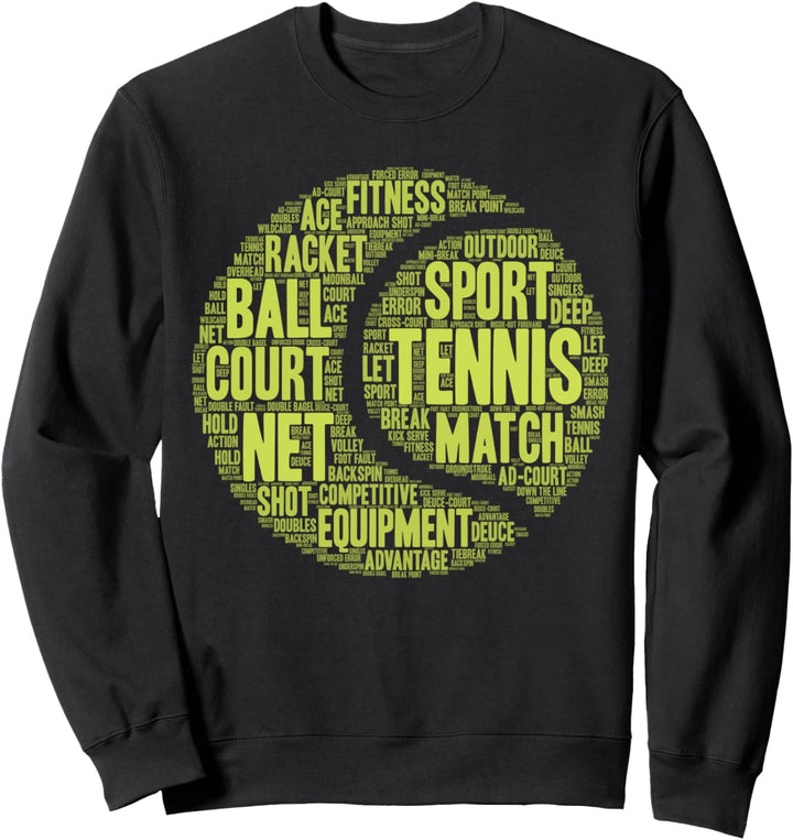 Motivations-Tennis Geschenk Tennisball Silhouette Design Sweatshirt
