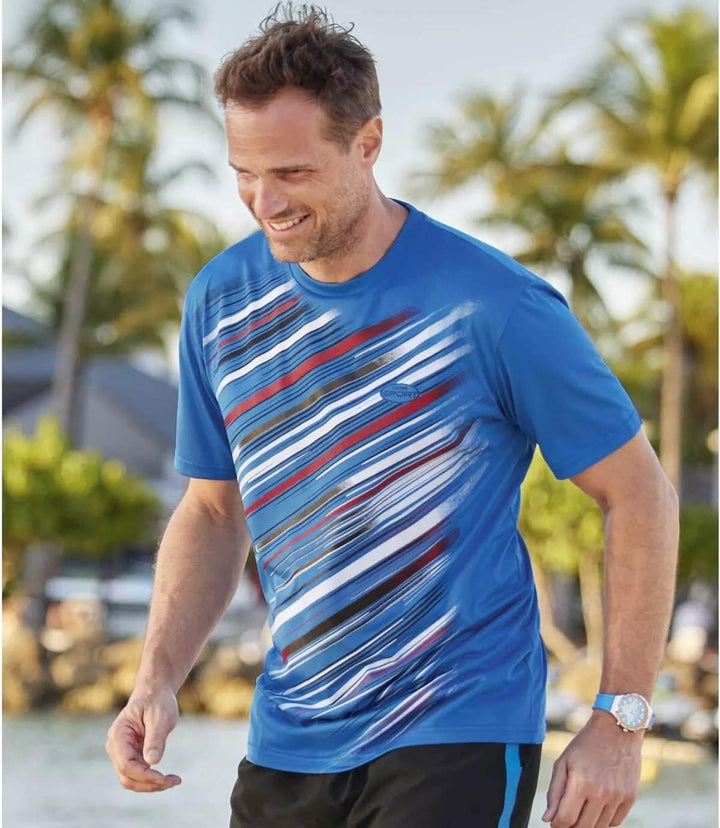 ATLAS FOR MEN - 3er-Pack Herren T-Shirts - Rundhalsausschnitt - Kurze Ärmel - Verfügbar in grossen G