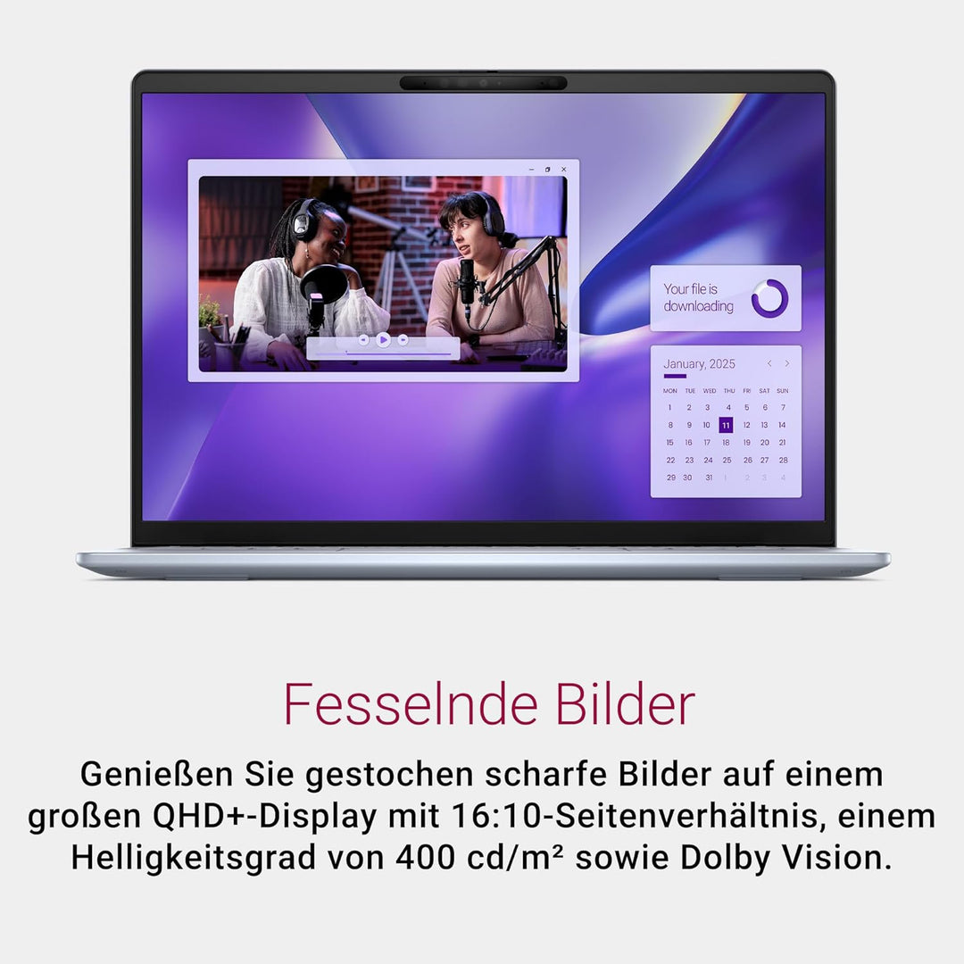 Dell Inspiron 14 Plus Copilot+ PC 7441 Laptop 14" QHD+ Touch Display, Snapdragon X Plus X1P-64-100,