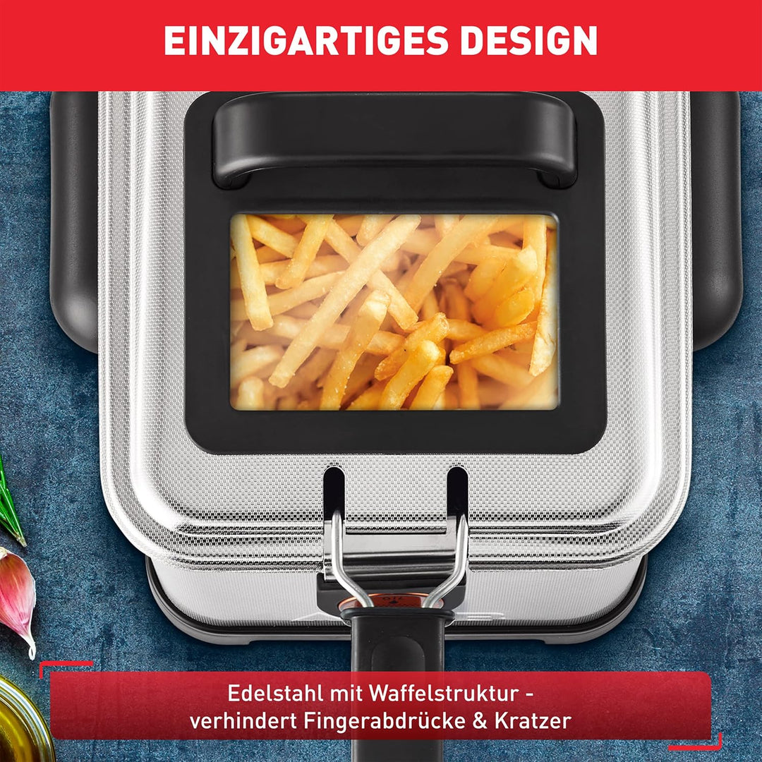 Tefal FR5101 Filtra Pro Inox & Design | 3,0 L | Premium Fritteuse | 2300 Watt | Semiprofessionelle F
