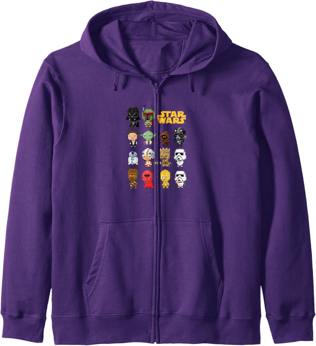 Star Wars Heroes Villains 8-Bit Pixel Sprites Kapuzenjacke