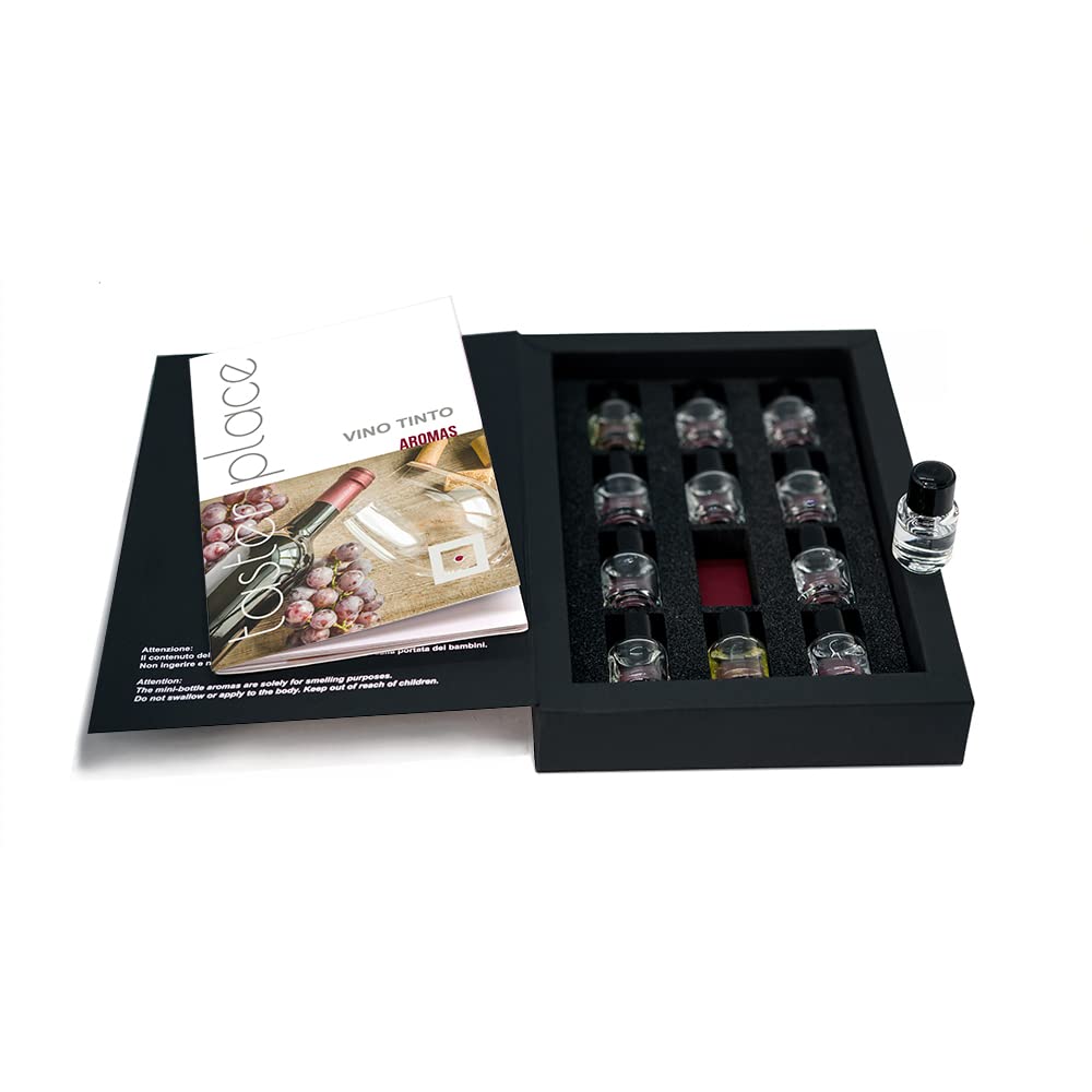 TASTERPLACE Aroma Set – Vino Tinto – Spanish Language – for Sommeliers – for Wine Lovers – Tasting T