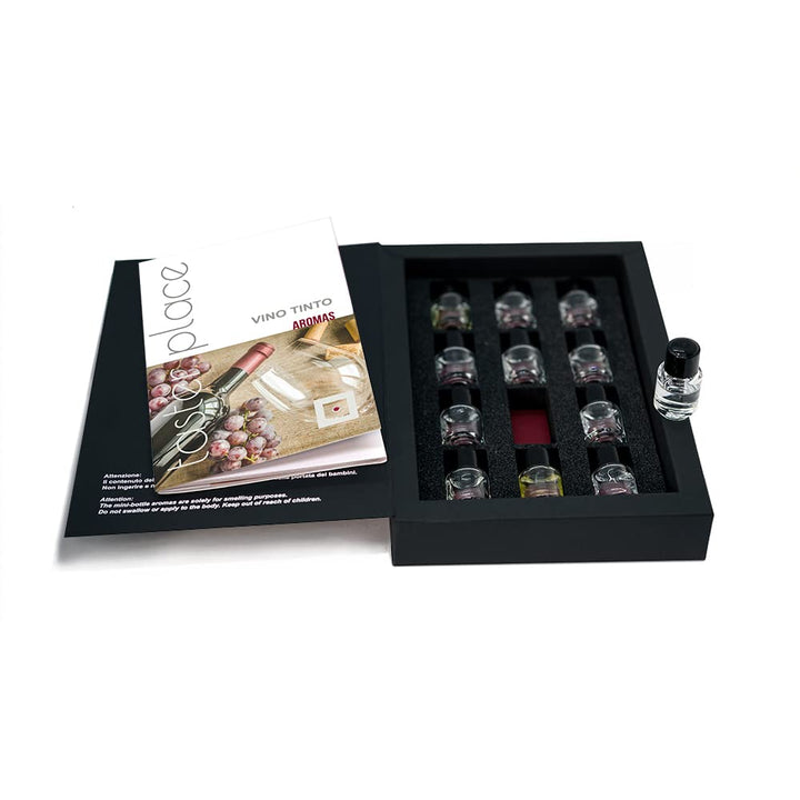 TASTERPLACE Aroma Set – Vino Tinto – Spanish Language – for Sommeliers – for Wine Lovers – Tasting T