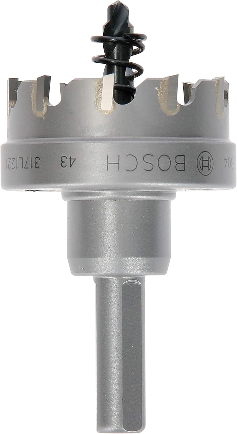 Bosch Accessories Professional Carbide Lochsäge Precision for Sheet Metal (Edelstahl, Ø 43 mm, Zubeh