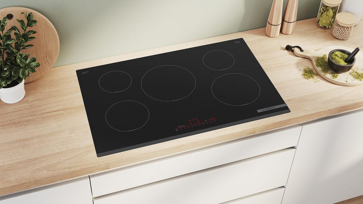 Bosch PIV831HB1E Serie 6, Einbau-Induktionskochfeld 80 cm, Schwarz Neue Version, Neue Version