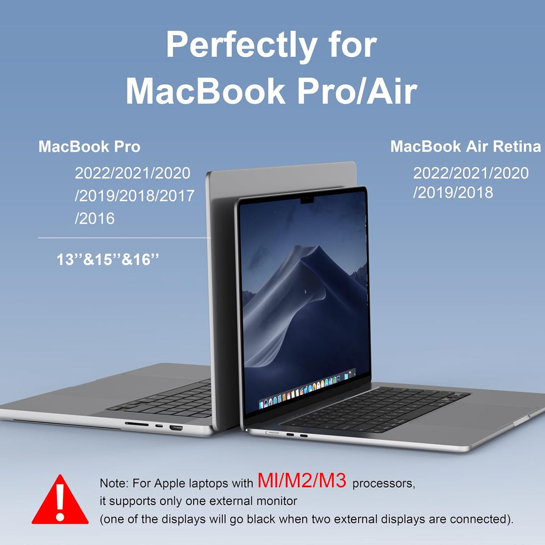Docking Station für MacBook Pro/Air, MacBook Docking Station USB C Dual Monitor, 8 in 2 USB C Adapte