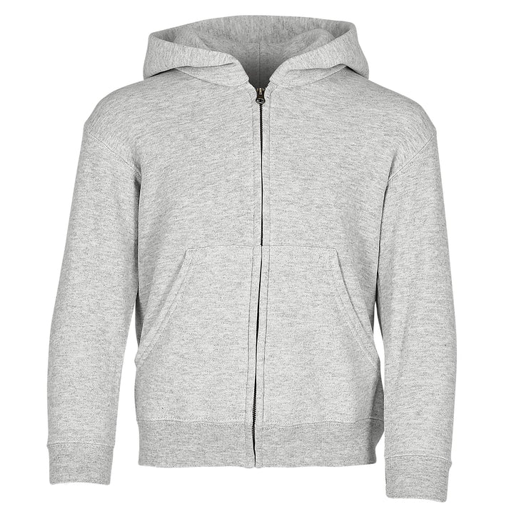 Fruit of the Loom Kids´ Classic Hooded Sweat Jacket Kinder Sweatshirt Jacke mit Kapuze + Web-Textili