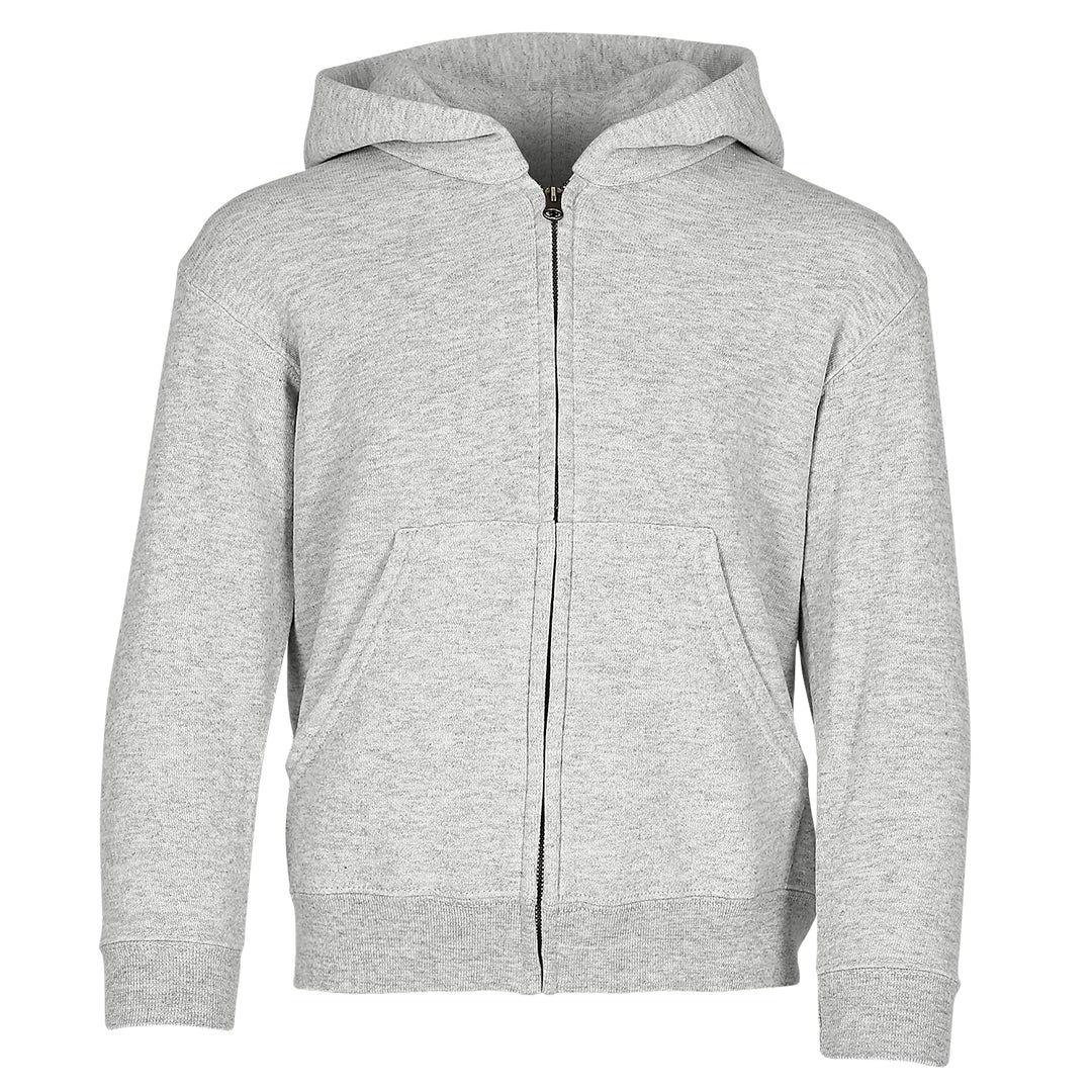 Fruit of The Loom Unisex - Kinder Sweatshirt Regular Fit 12071B 128 Grau (Heather Grey), 128 Grau (H