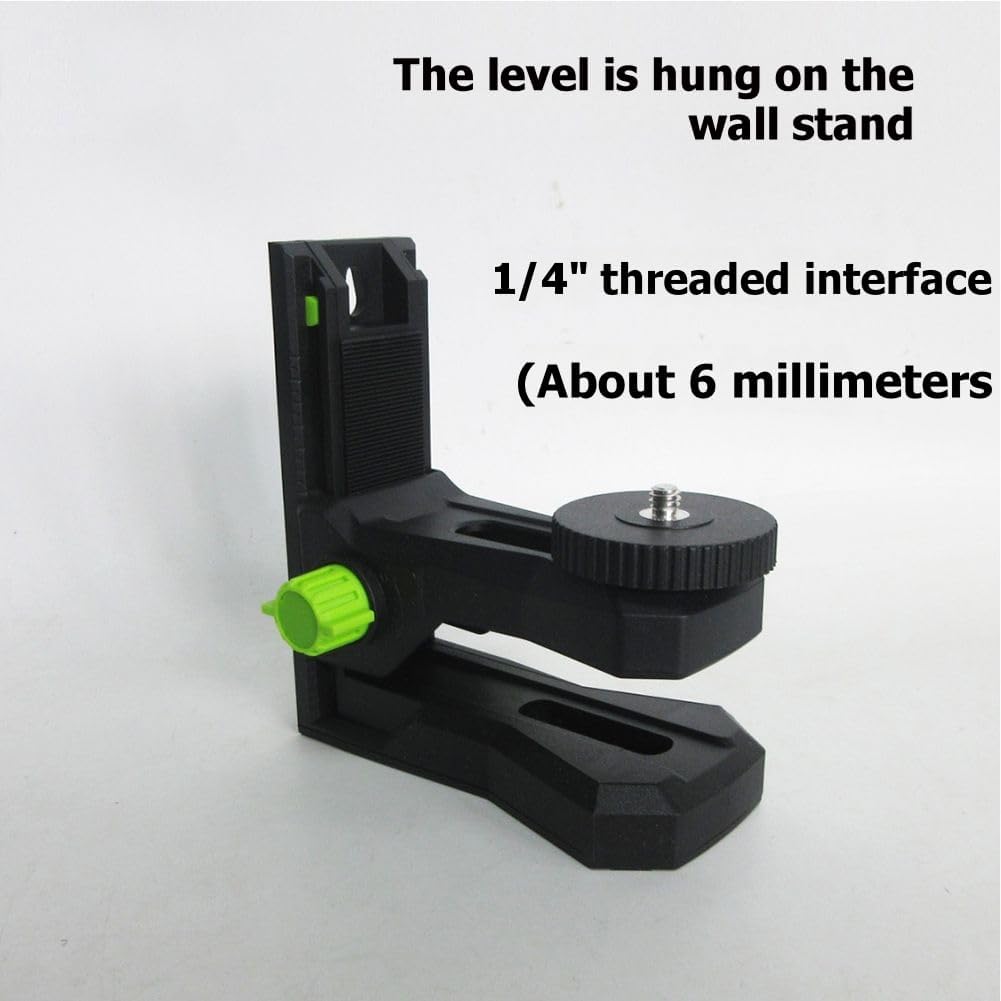 L-Förmige Magnetische Halterung für -Nivelliergerät mit 1/4"-Gewinde und 360°-Drehung