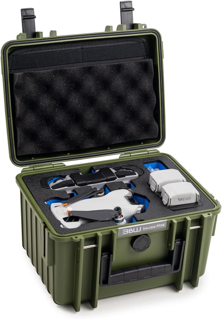 B&W Cases B&W Transportkoffer Outdoor für DJI Mini 4 Pro Drohne und Fly More Combo - Type 2000 - was