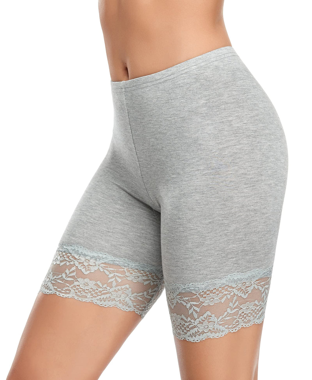 YARRCO Damen Unterhose Spitze Unter Rock Kurze Hose Unter Kleid Radlerhose Slipshorts Hohe Taille Sh