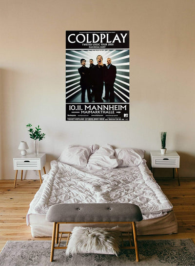 Coldplay - Twisted Logic, Mannheim 2005 » Konzertplakat/Premium Poster | Live Konzert Veranstaltung