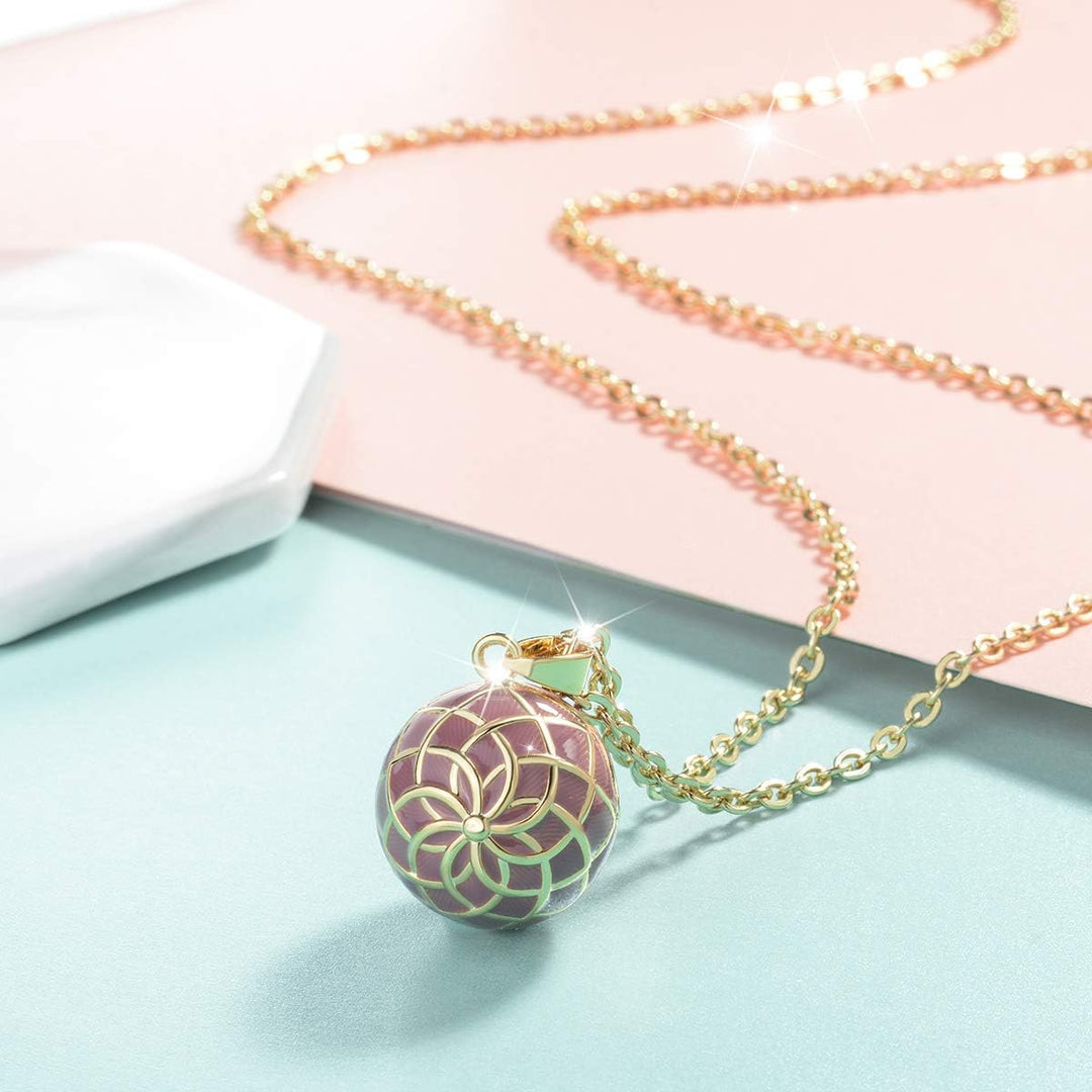 AEONSLOVE Bola Klangkugel Schwangerschaft Kette Schwangerschaftsbola mit Kette Vintage Engels Rufer