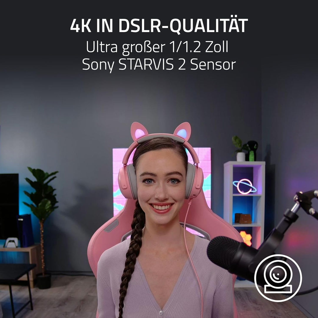 Razer Kiyo Pro Ultra - 4K-Webcam für Content und Streaming Kreation (Ultra High Dynamic Range-UHDR,