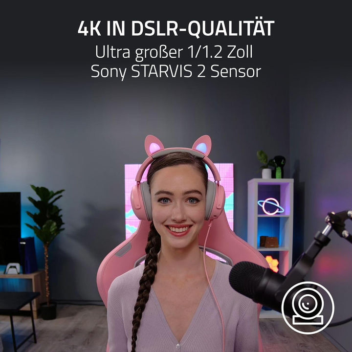 Razer Kiyo Pro Ultra - 4K-Webcam für Content und Streaming Kreation (Ultra High Dynamic Range-UHDR,