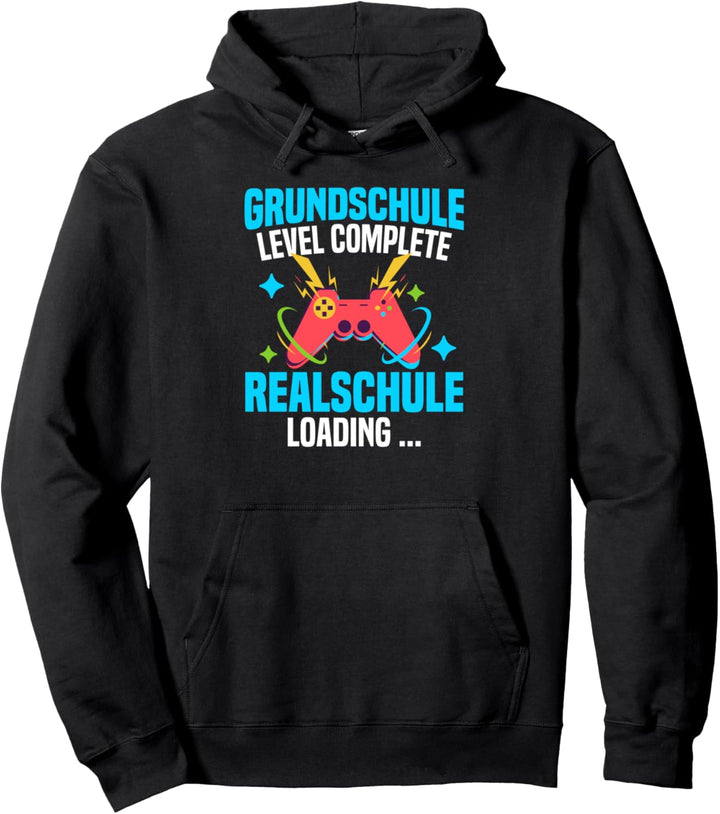 Grundschule Level complete Realschule Einschulung Zockerin Pullover Hoodie