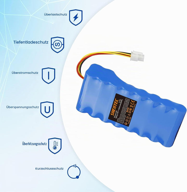 18V 5000mAh Li-Ion Akku für Husqvarna Akku Automower 320/430X/440/450X/520/550 – Ersatz für Original