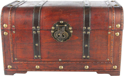 MYBOXES Schatzkiste Piratentruhe Geschenkskiste Grösse 45x27,5x30,5cm