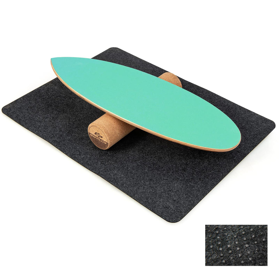 COSTWAY Balance Board aus Holz, Balancebrett, Balance Trainer Trickboard für zuhause, inkl. Korkroll