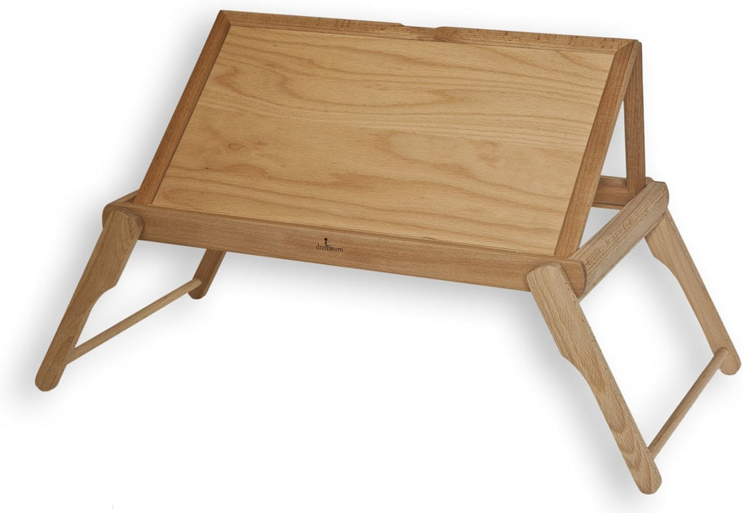 Bett-Tablett mit Buchhalter - Kernbuche geölt