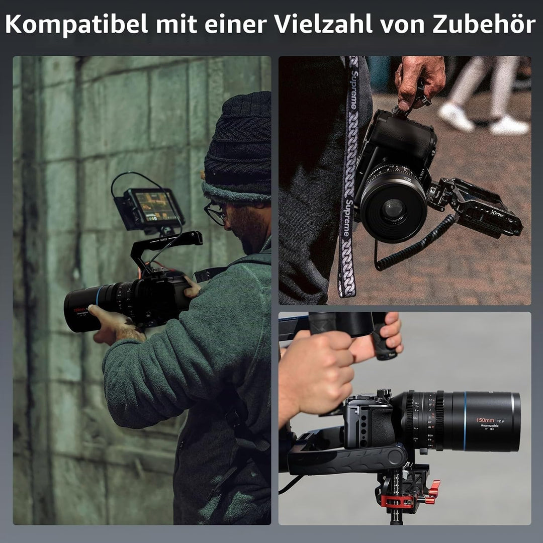 SIRUI ZV-E1 Kamerakäfig mit Silikongriff, Full Cage für Sony ZV-E1 mit HDMI-Kabelklemme, integrierte
