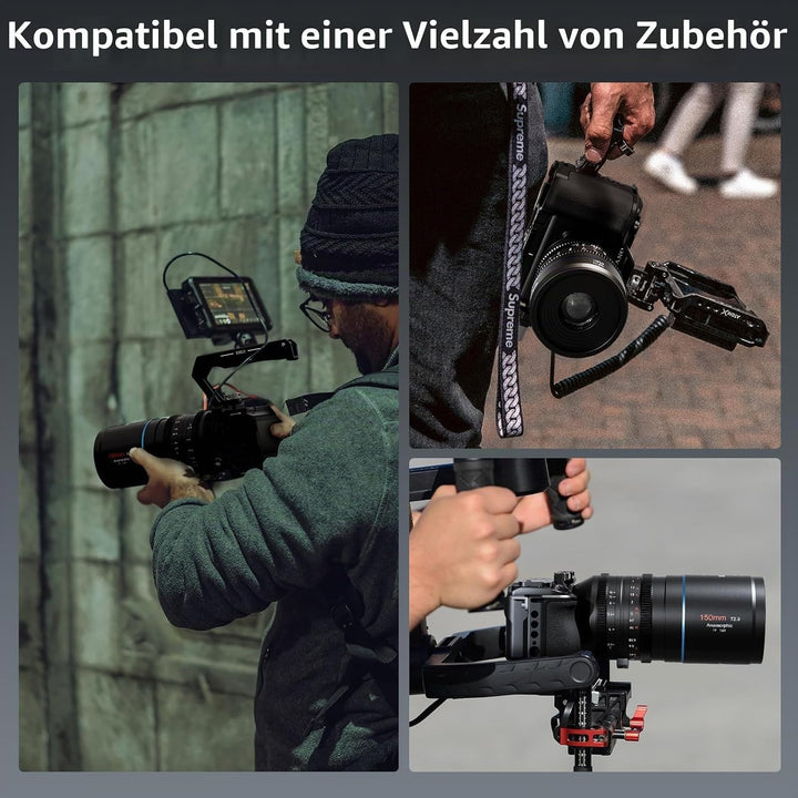 SIRUI ZV-E1 Kamerakäfig mit Silikongriff, Full Cage für Sony ZV-E1 mit HDMI-Kabelklemme, integrierte