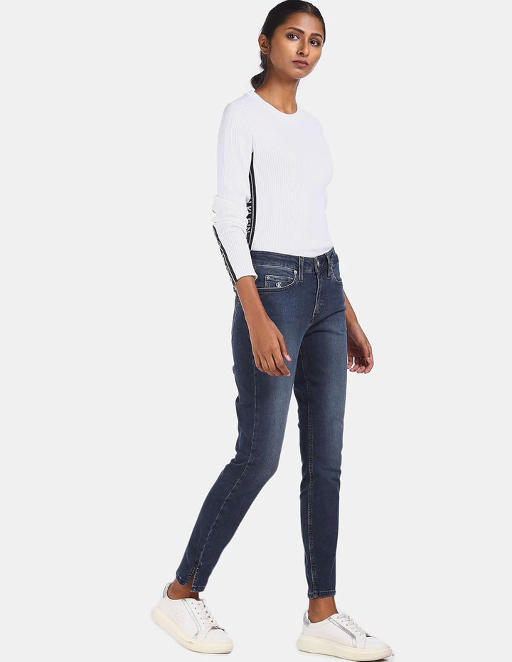 Tommy Hilfiger Damen Hose 30W Short Blue Black Rivet, 30W Short Blue Black Rivet
